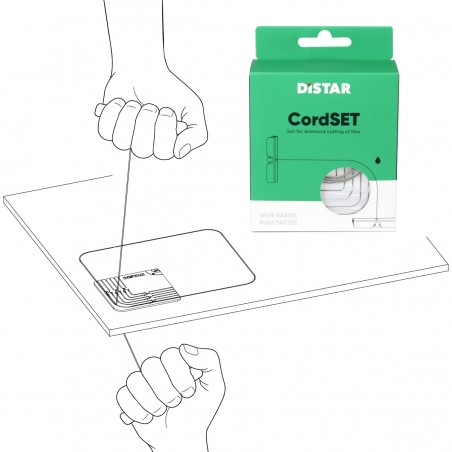 CordSET – Kit de découpe au fil diamanté pour les angles – DISTAR