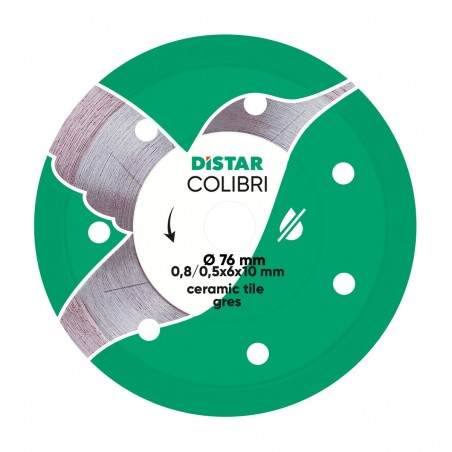 Disque de coupe diamanté Colibri Ø 76 mm – DISTAR