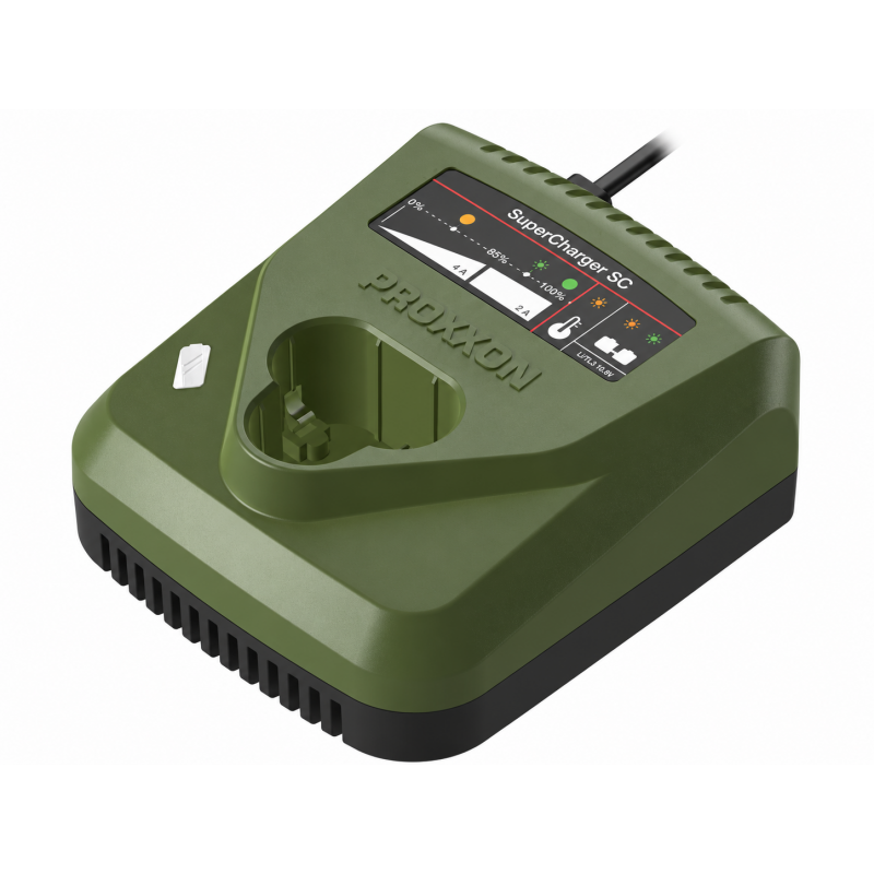 Chargeur ultra-rapide PROXXON SuperCharger SC 29882 – 10,8 V / 8 A pour batterie Tabless