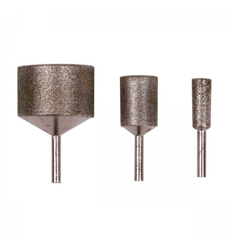 DISTAR RadiusMILL R3 / R6 / R12 mm – Jeu de 3 fraises diamantées