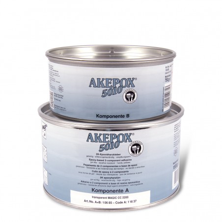 AKEPOX 5010 SET (A+B) 2,25 kg - Époxy Transparent-Laiteux colorable (collage et jointoiement)