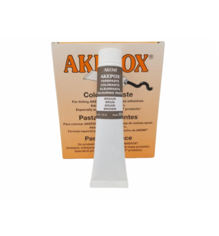 PATE COLORANTE AKEPOX - BLANC 30 ML - Brun 30 ML
