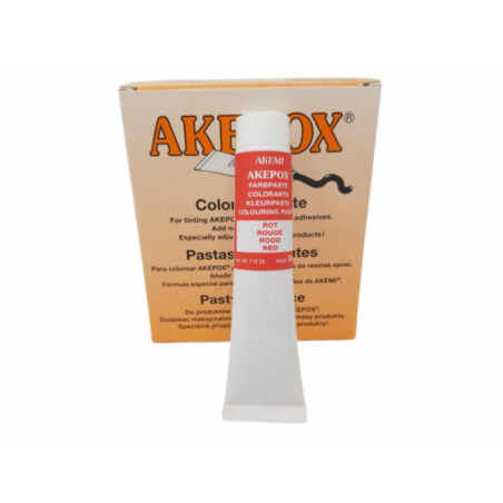 PATE COLORANTE AKEPOX - BLANC 30 ML - Rouge 30 ML