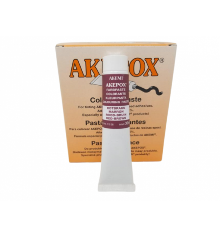 PATE COLORANTE AKEPOX - BLANC 30 ML - Rouge/Brun 30 ML