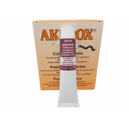 PATE COLORANTE AKEPOX - BLANC 30 ML - Rouge/Brun 30 ML