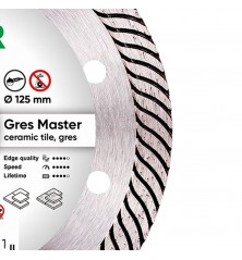 Disque de coupe diamanté 125 mm DISTAR GRES MASTER