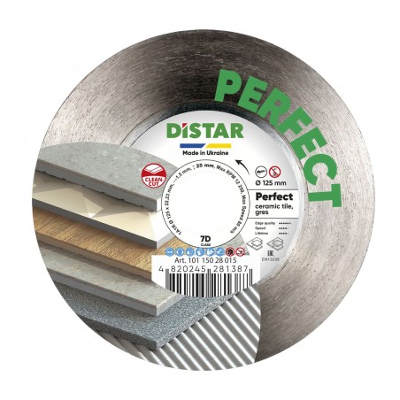 Disque de coupe diamanté 125 mm DISTAR PERFECT