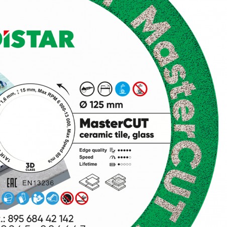 Disque de coupe diamanté 125 mm DISTAR MASTERCUT