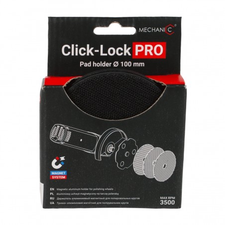 Support magnétique DISTAR Click-Lock M14 – Plateau Ø100 mm pour disques de ponçage