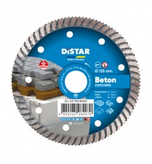 Disque de coupe diamanté 125 mm DISTAR TURBO BETON