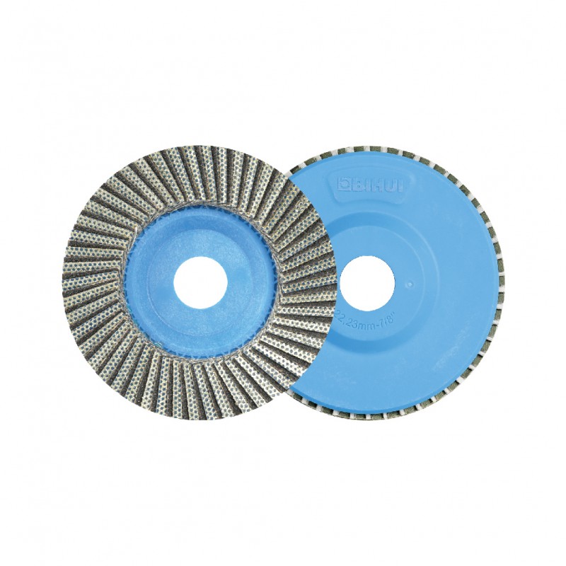 Meule à lamelles de ponçage diamanté 115 mm BIHUI - Grain 60