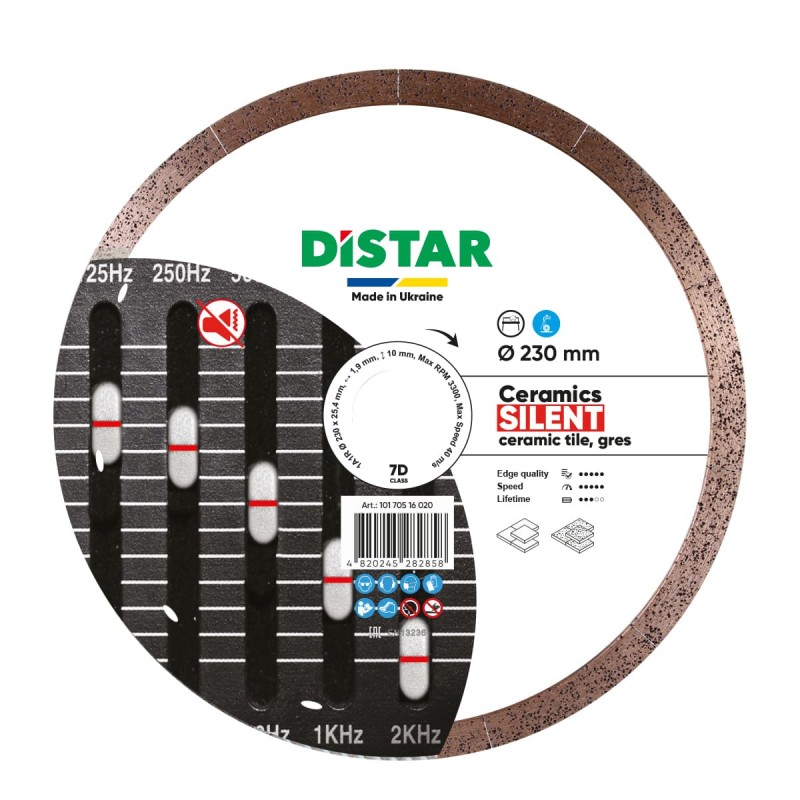 Disque de coupe diamanté 230 mm DISTAR CERAMIC SILENT
