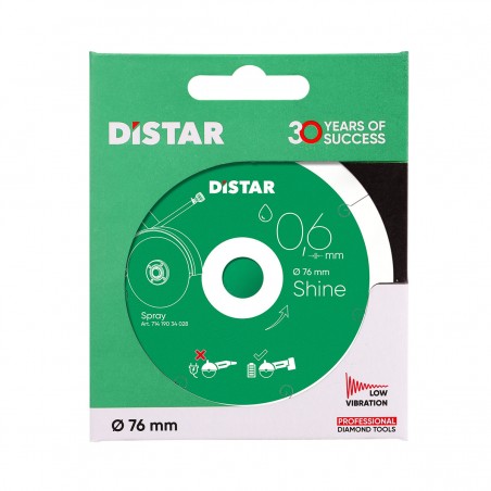 Disque de coupe diamanté 76 mm DISTAR SHINE