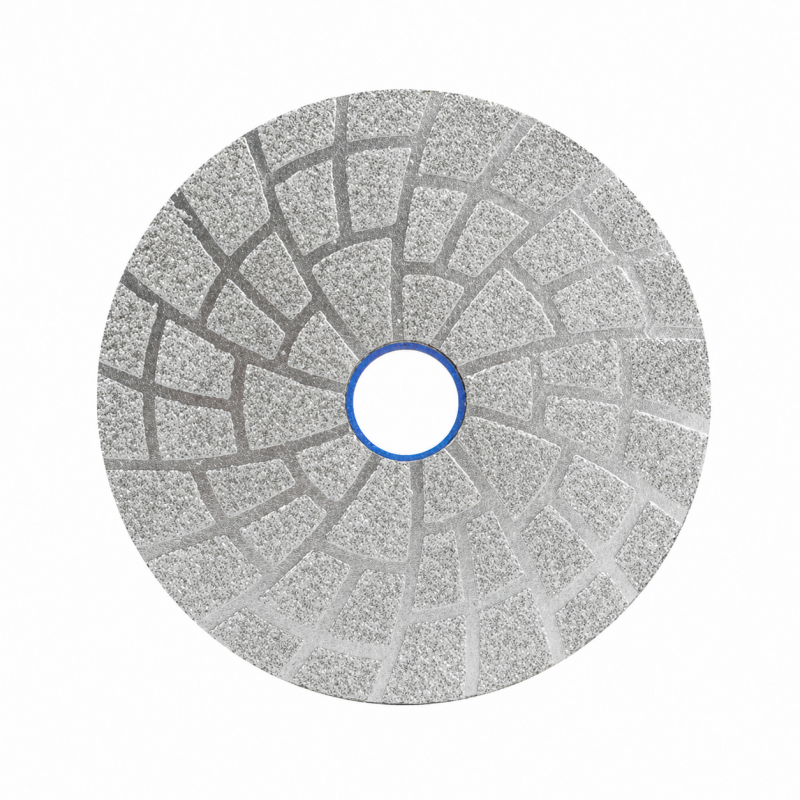 Tampon de ponçage à sec diamantés brasés Ø100 – Grain 50