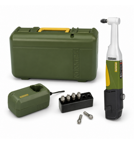 Perceuse angulaire sans fil PROXXON LWB/A 10,8 V – Coffret avec batterie et chargeur