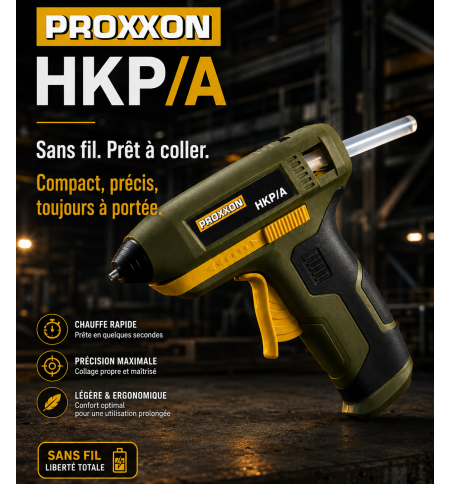 Pistolet à colle chaude sans fil PROXXON HKP/A