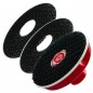 SwapCap MINI – Support magnétique M8 avec 3 plateaux velcro Ø50 mm