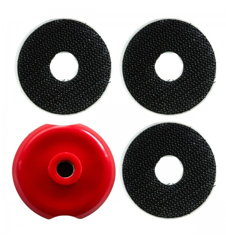 SwapCap MINI – Support magnétique M8 avec 3 plateaux velcro Ø50 mm