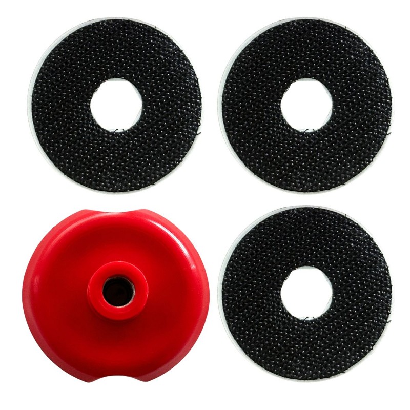 SwapCap MINI – Support magnétique M8 avec 3 plateaux velcro Ø50 mm