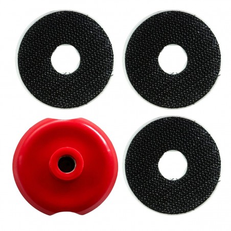 SwapCap MINI – Support magnétique M8 avec 3 plateaux velcro Ø50 mm
