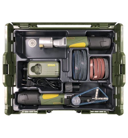 Coffret PROXXON LBX/A pour outils sans fil 10,8 V – inclus 2 batteries + chargeur