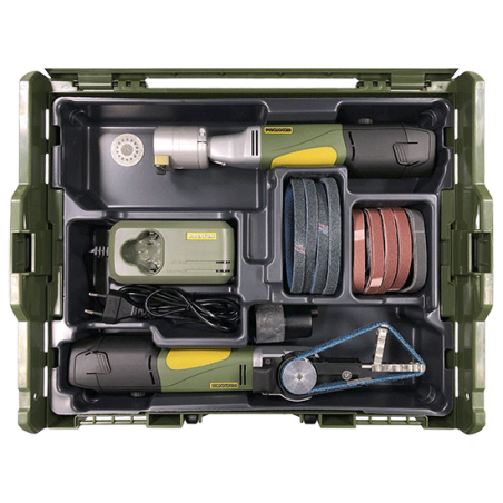 Coffret PROXXON LBX/A pour outils sans fil 10,8 V – 2 batteries + chargeur